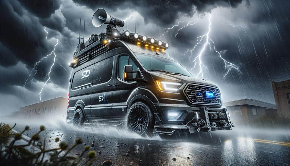 custom storm chasing vans