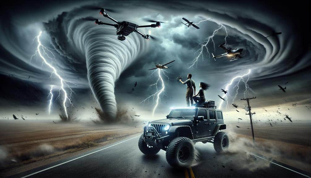 excitement in storm chasing