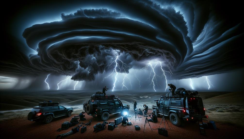 storm chasing enthusiasts adventure