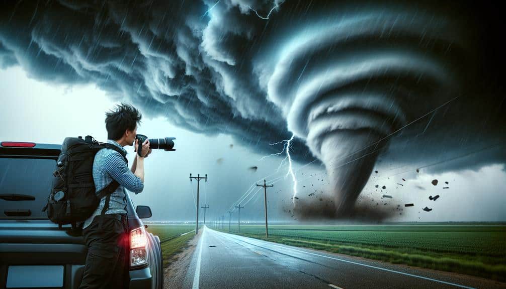 Documenting Tornado With Camera