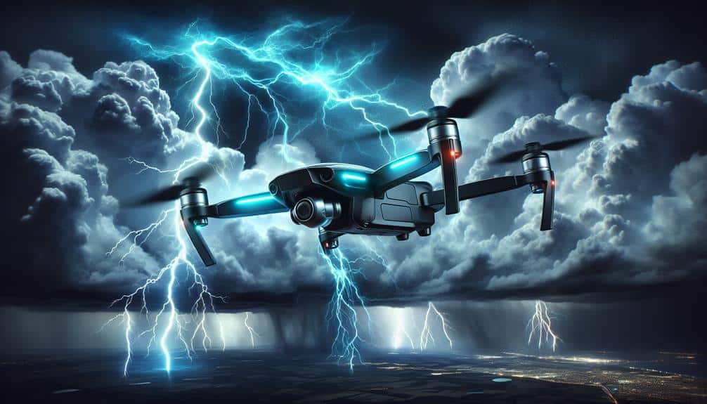 drones for lightning photography