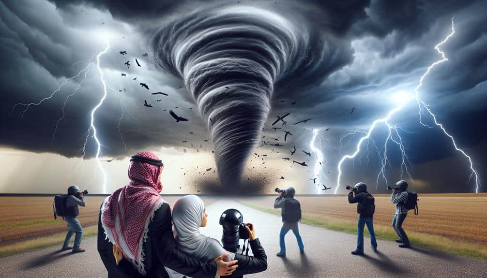 storm chasers observe climate