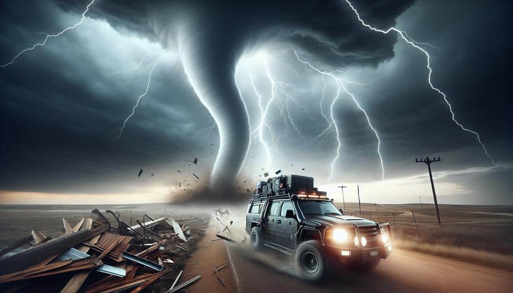 thrill seeking storm chasers compete