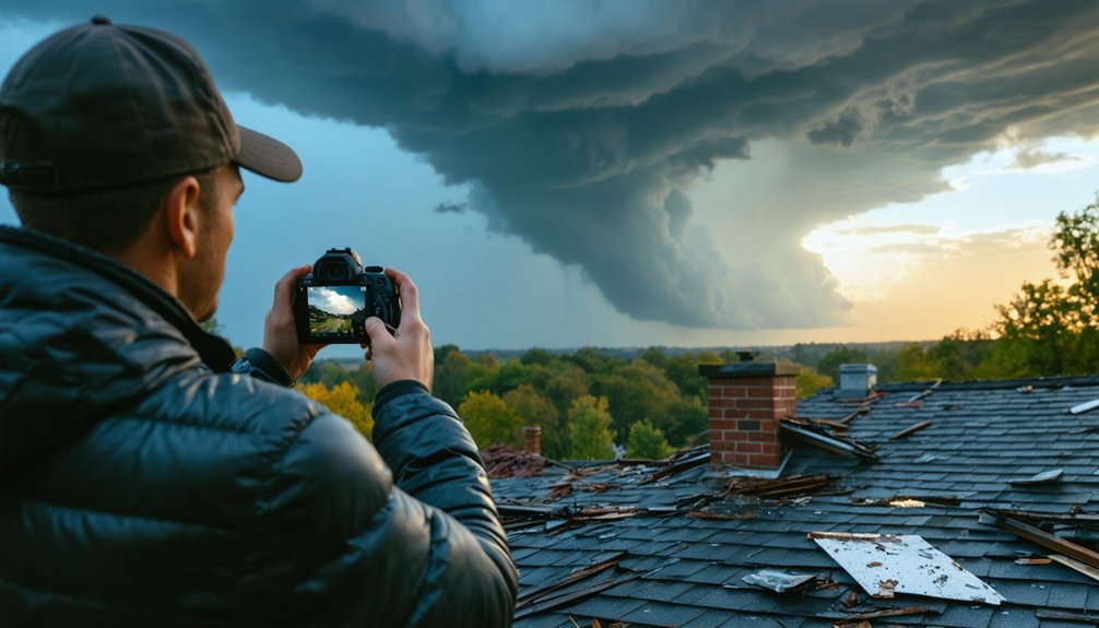 detailed weather records damaged property timeline