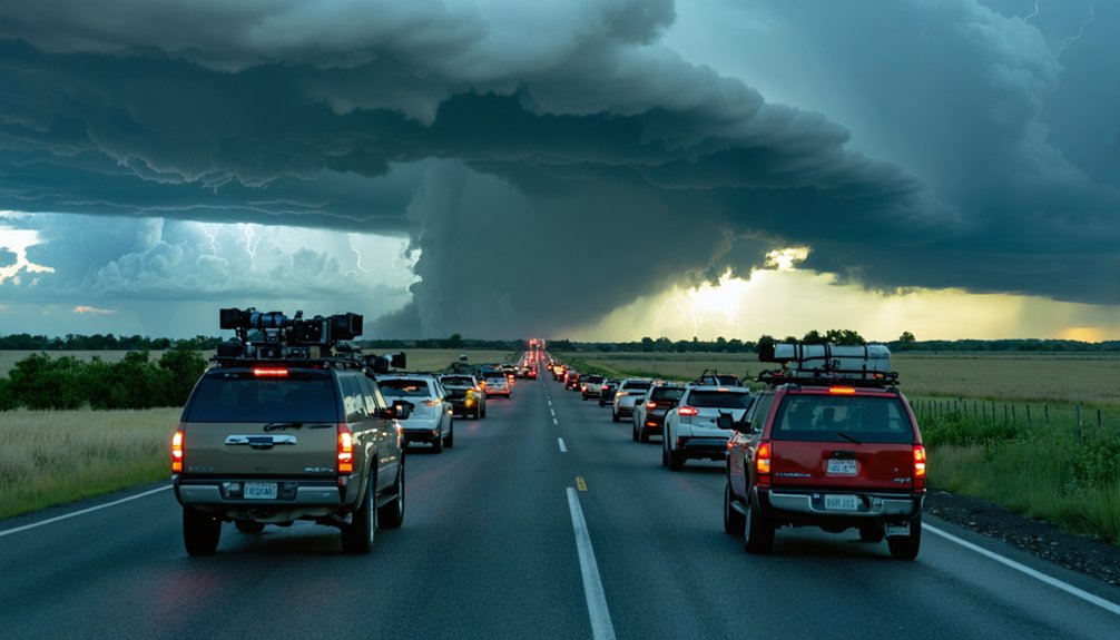 excessive storm chaser convergence hazardous