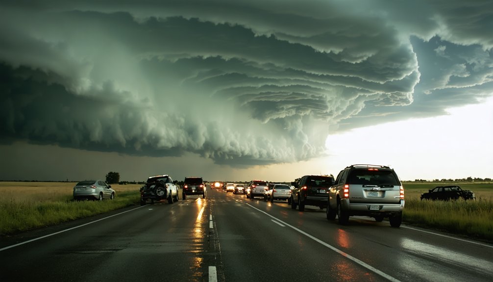 hazardous storm chasing traffic dynamics