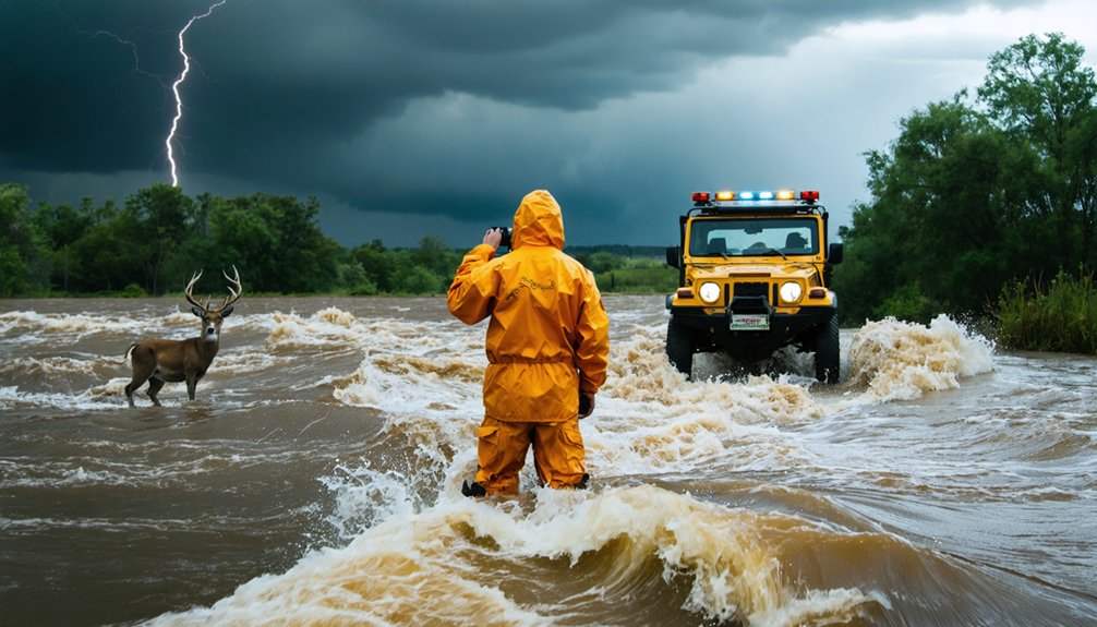hazardous wildlife displacement after floods