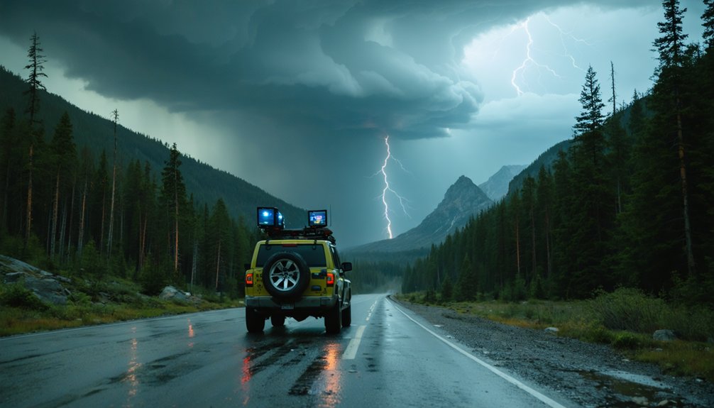 intercepting mountainous thunderstorms threat assessment