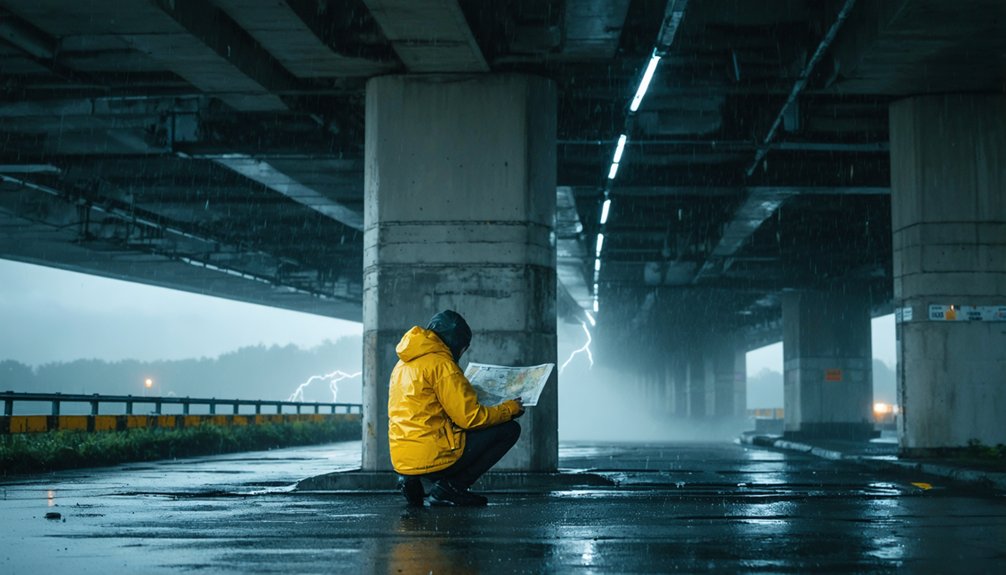 locate temporary storm shelters
