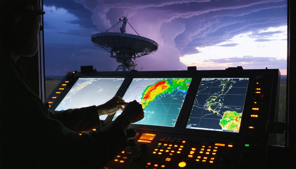 radar detects severe thunderstorm development