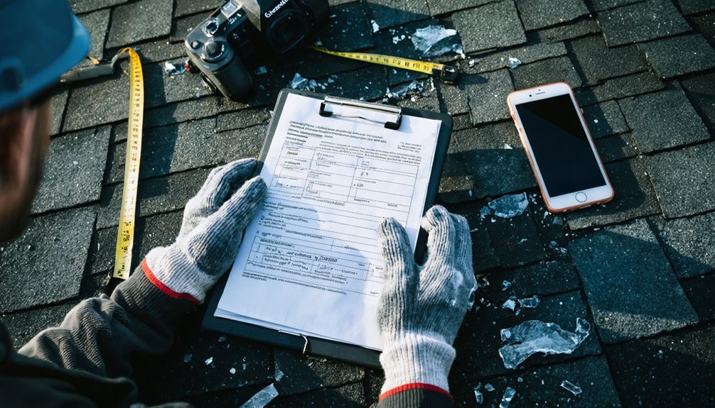 storm damage repair documentation guidelines