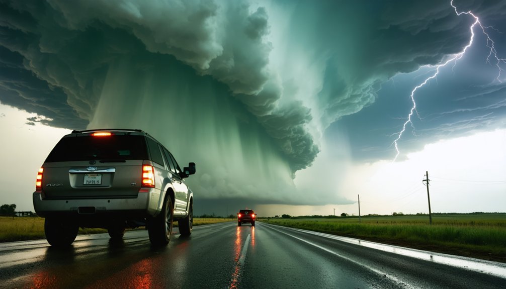 thrilling yet cautious storm chasing