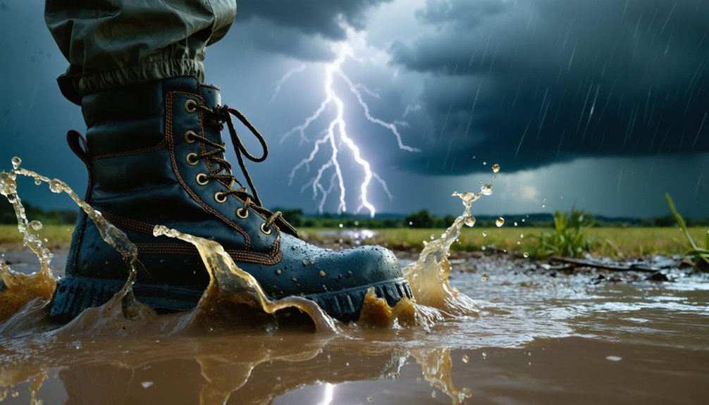waterproof footwear prevents moisture related distress