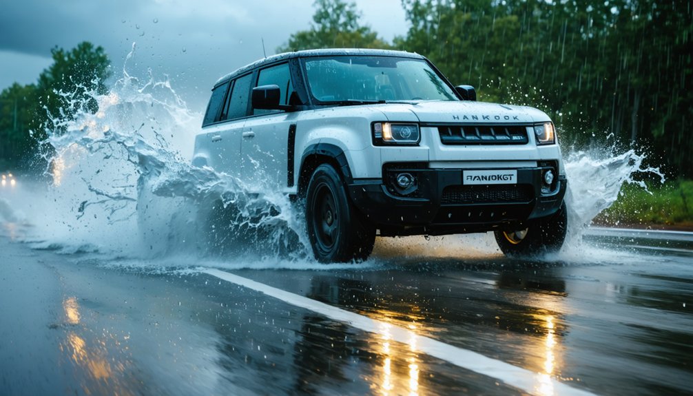 wet weather traction and hydroplaning resistance