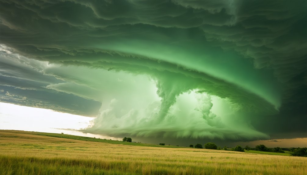 green skies violent tornadoes