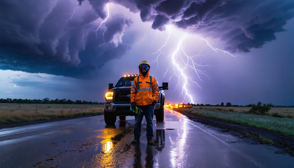 nighttime storm chasing gear