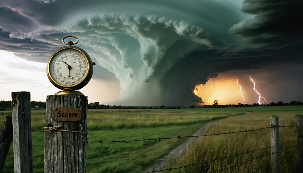 pressure changes indicate storms