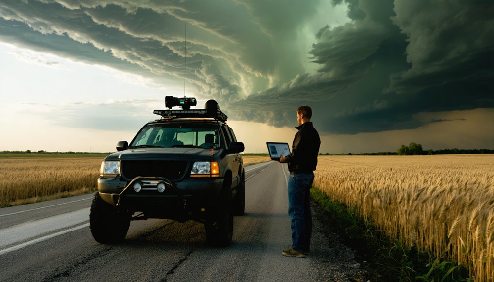 professional storm chasing path
