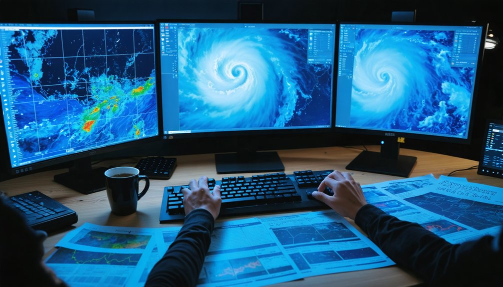 satellite storm path tracking