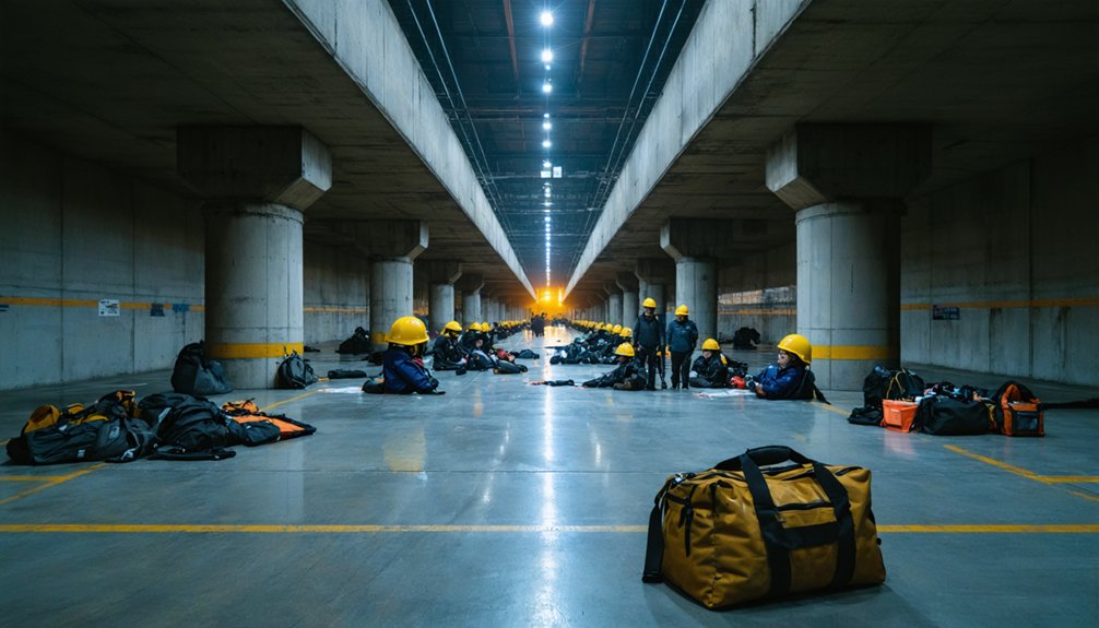 seek lower interior shelter