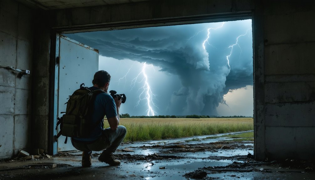 seek sturdy shelter indoors