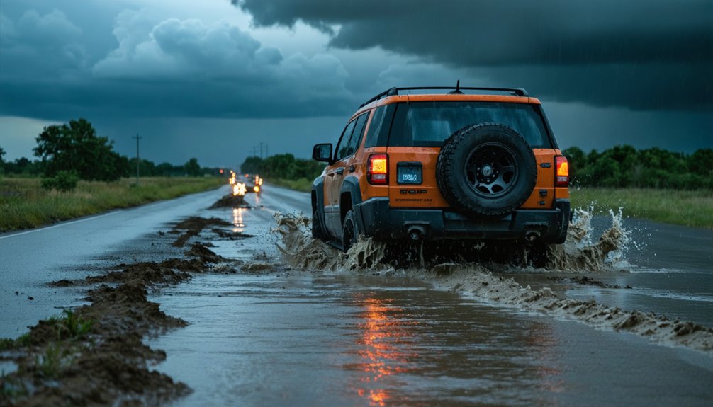 control during hydroplaning safely