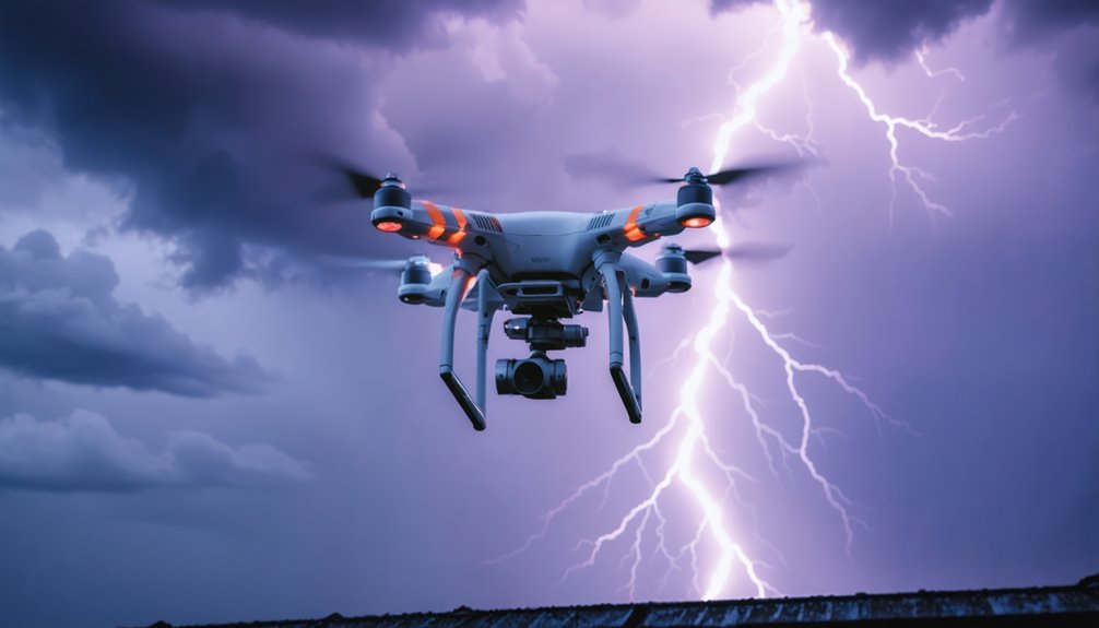 lightweight lightning capture drone