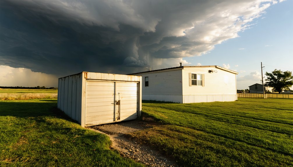 mobile home storm shelters