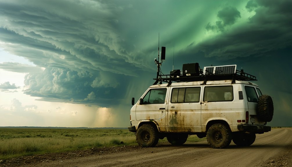 rugged storm chasing van