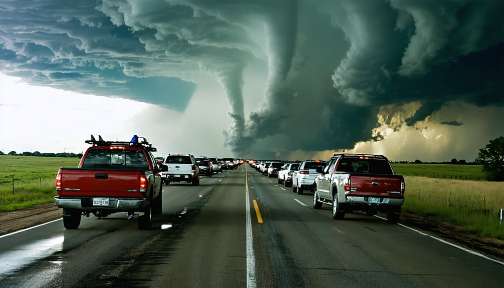 traffic jams from storm chasers