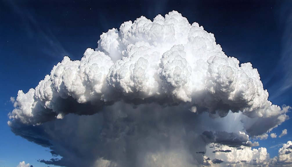 anvil clouds indicate storm intensity
