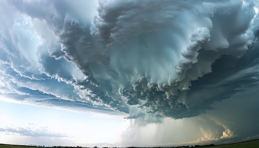 cloud movement indicates storms