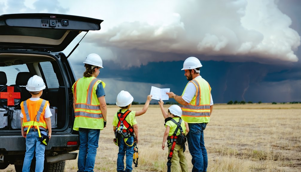 family storm safety briefing