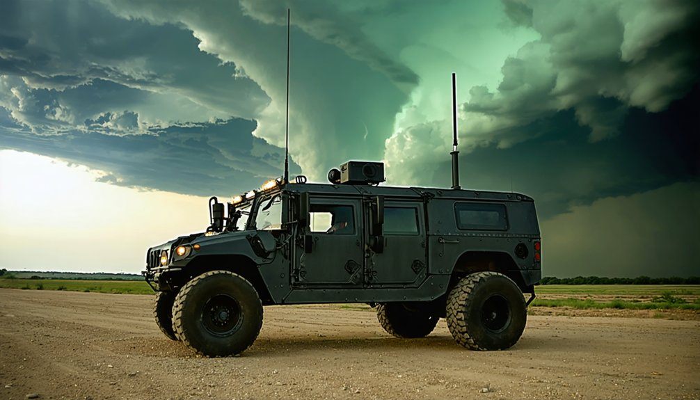 storm chasing vehicle safety features