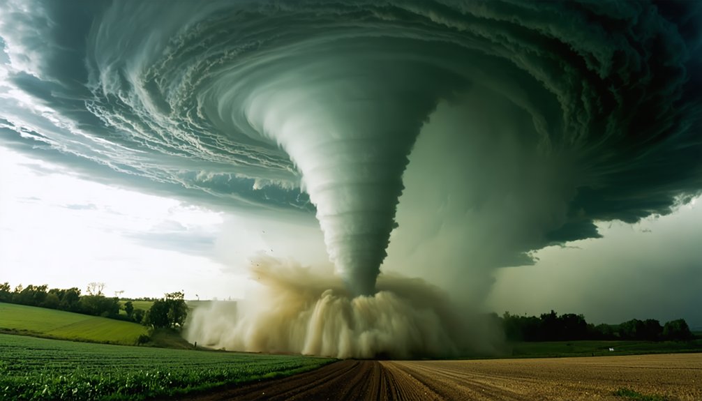 wall cloud to tornado transformation