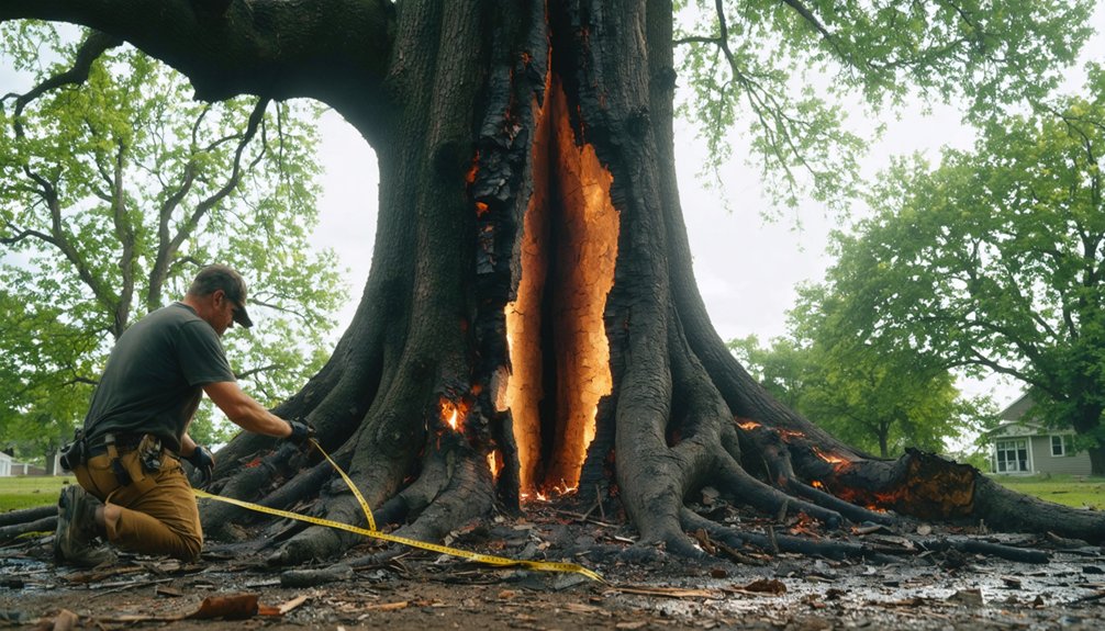 assessing lightning damage documentation