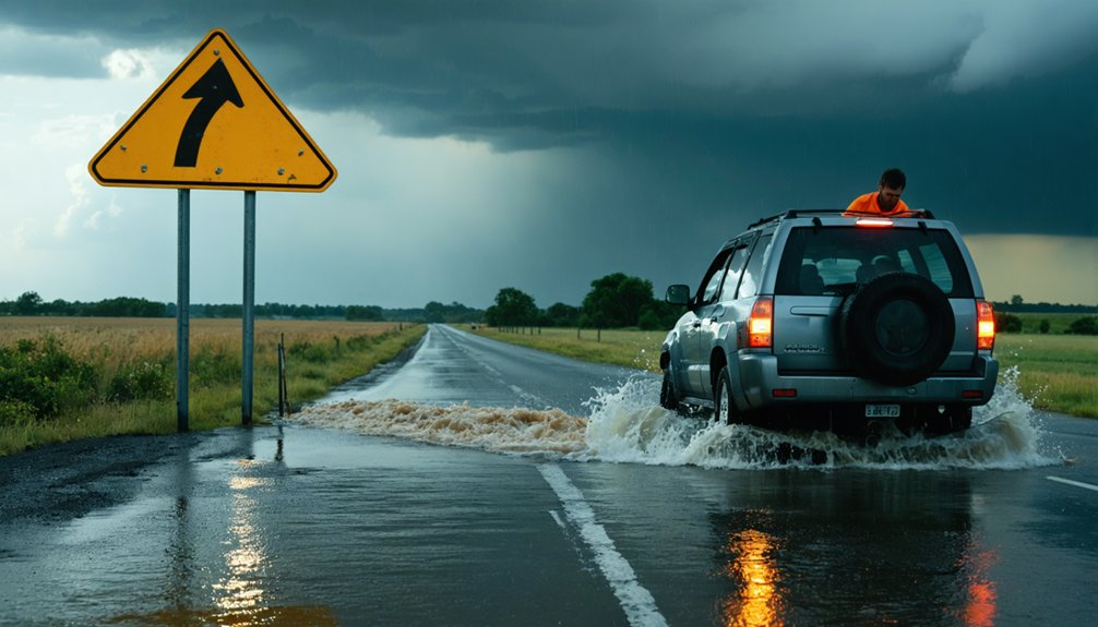 avoid flooded roadways safely