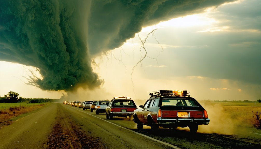 first large scale tornado chase