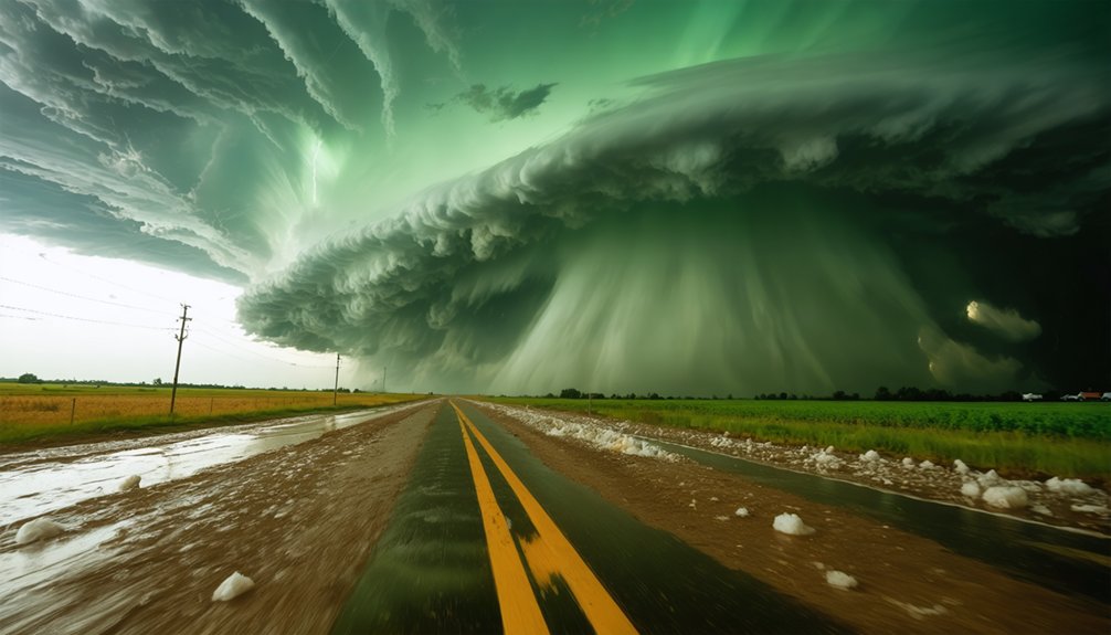 hazards near storm core