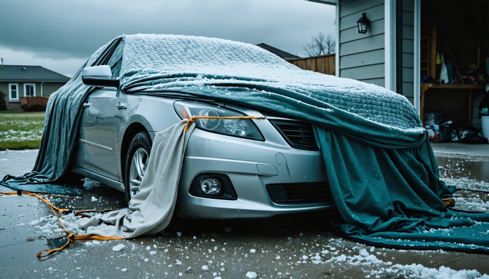 layered blankets for hail protection