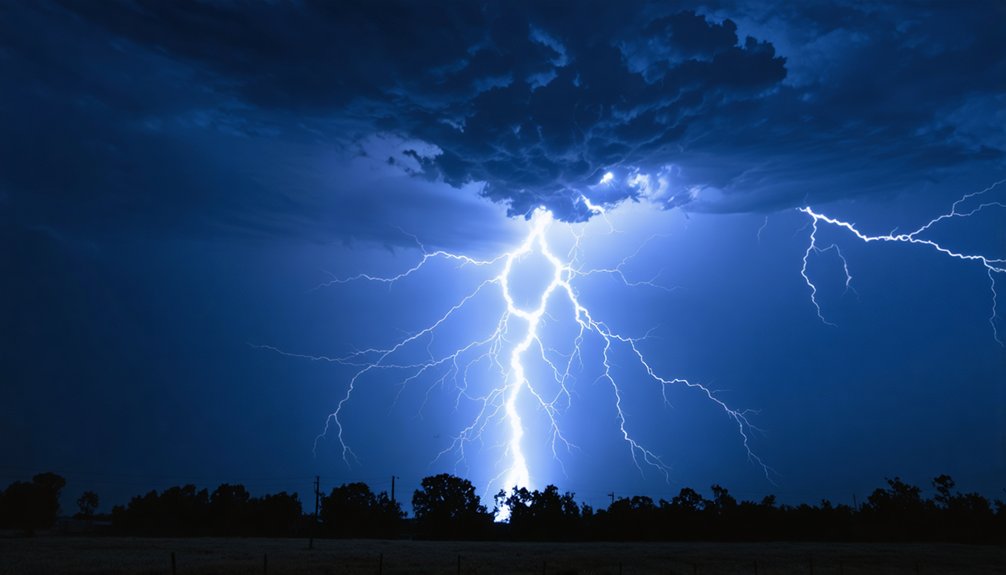 lightning s stark visual contrast