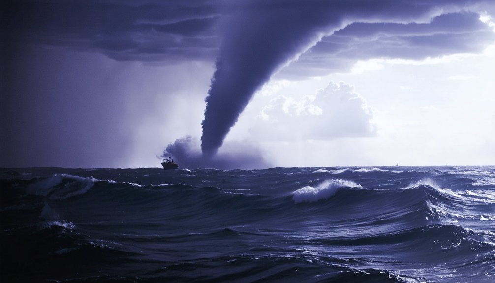 maintain safe waterspout distance