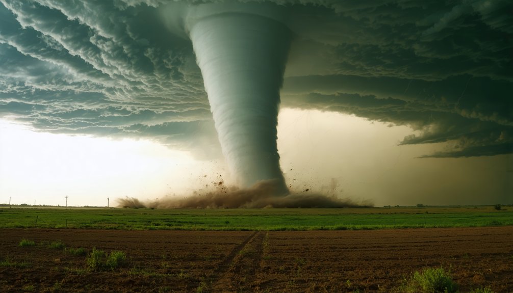 mesocyclone intensifies into wedge