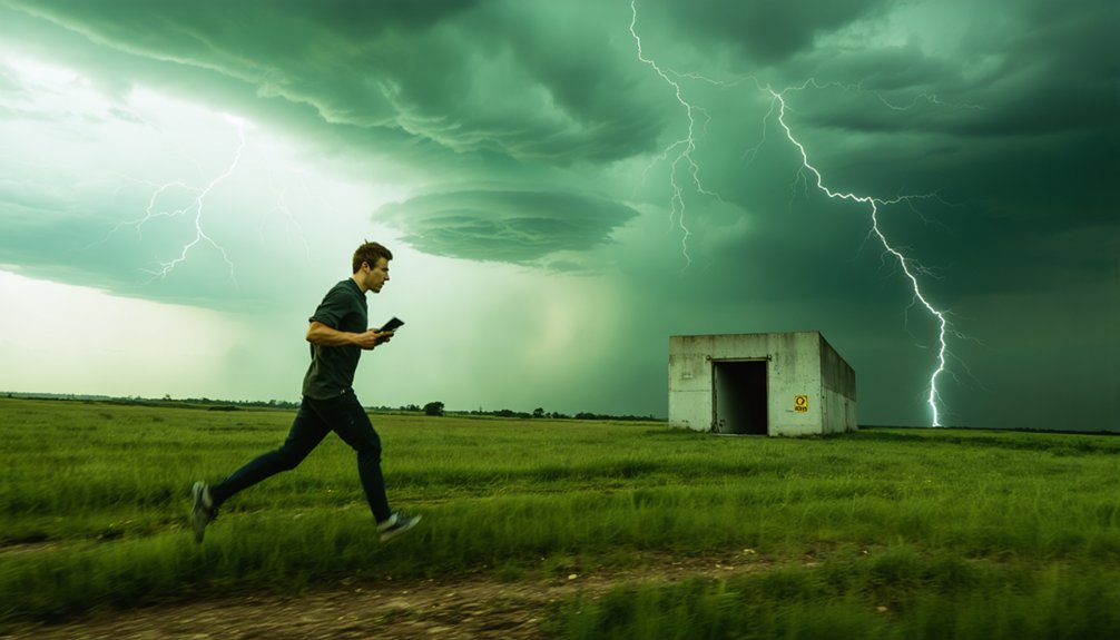 quickly find storm shelters
