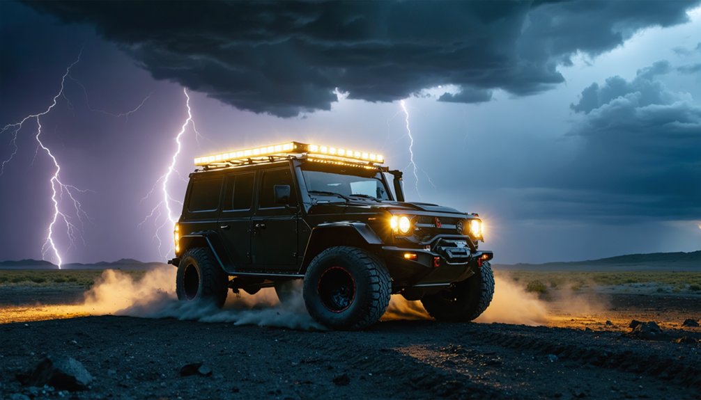 storm chase suv lighting