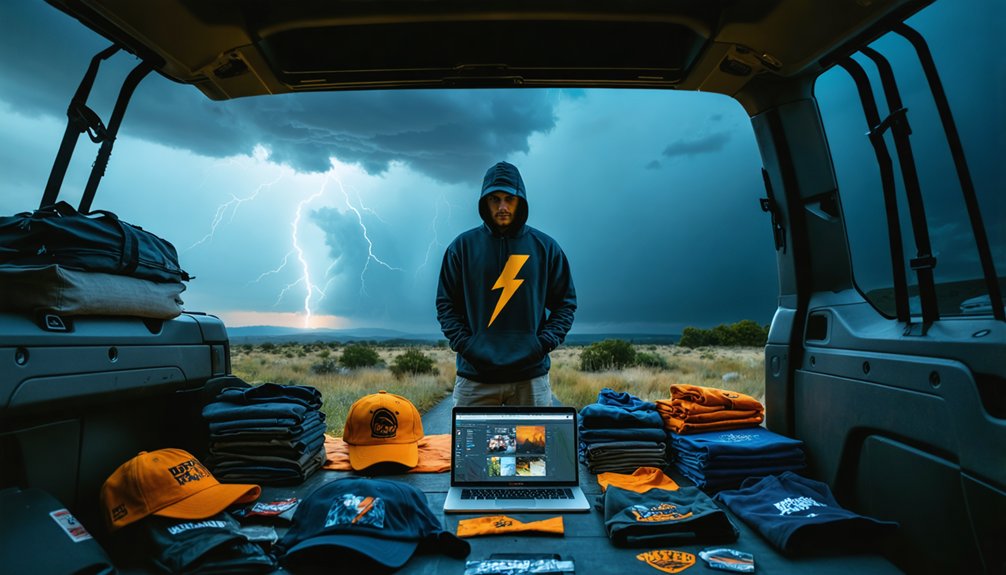 storm chasing merch sales