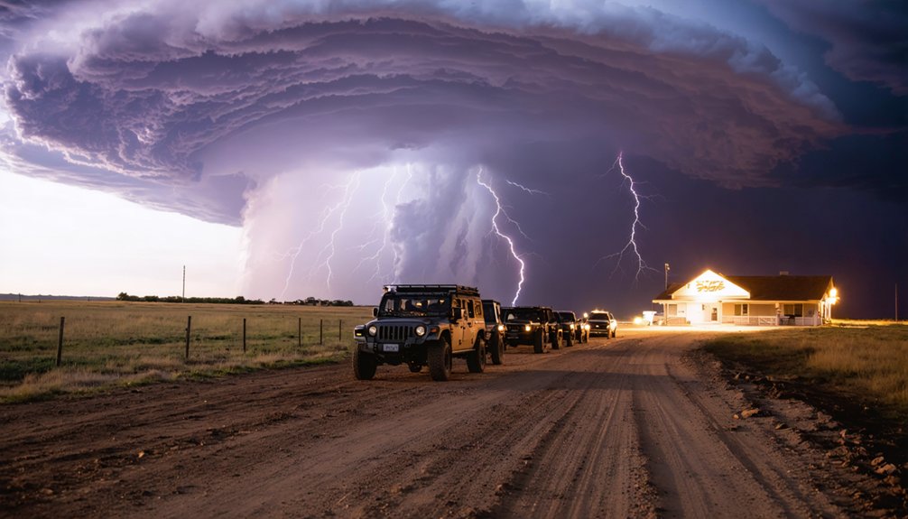 storm chasing with lodging