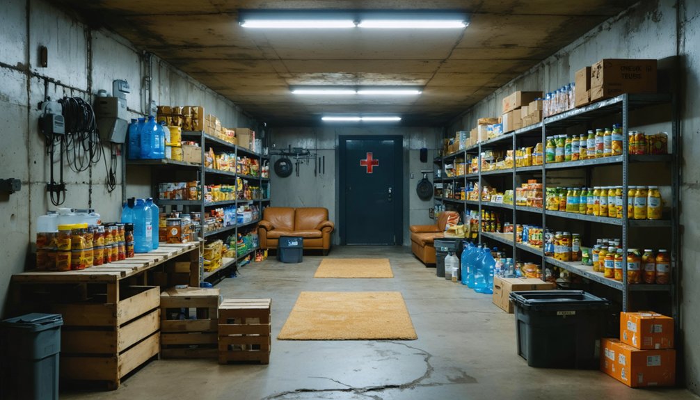 storm shelter food storage