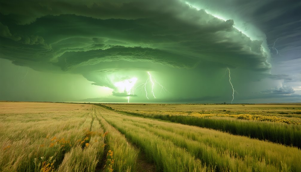 storms lightning remote terrain
