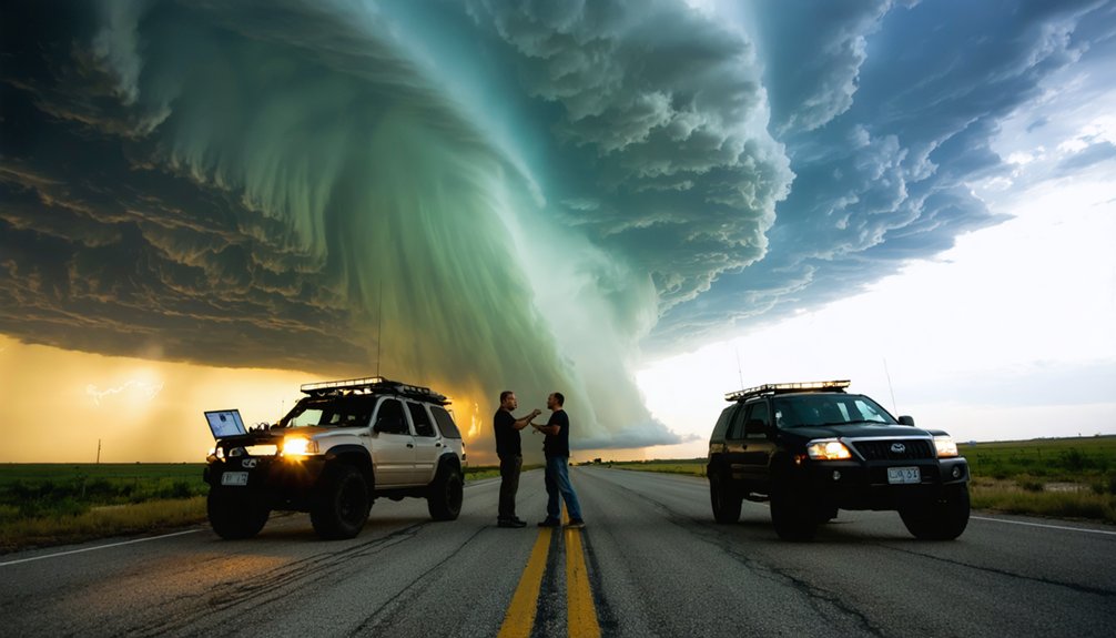 teamwork enhances storm chasing
